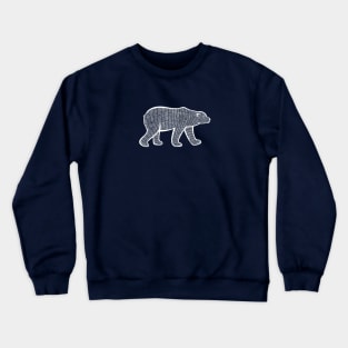 Polar Bear - animal lovers hand drawn design Crewneck Sweatshirt